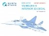 Quinta Studio QDS-32142 MiG-29 9-13 Fulcrum C 3D-Printed & coloured Interior on decal paper (Trumpeter) (Small version) 1/32